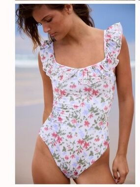 Mare Perpetua x Free People Xl Perpetua golden printed one piece swimsuit